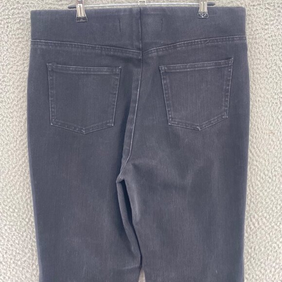 Soft Surroundings Jeans Womens Medium Tall Black The Ultimate Pull On Boot Cut - Picture 4 of 11